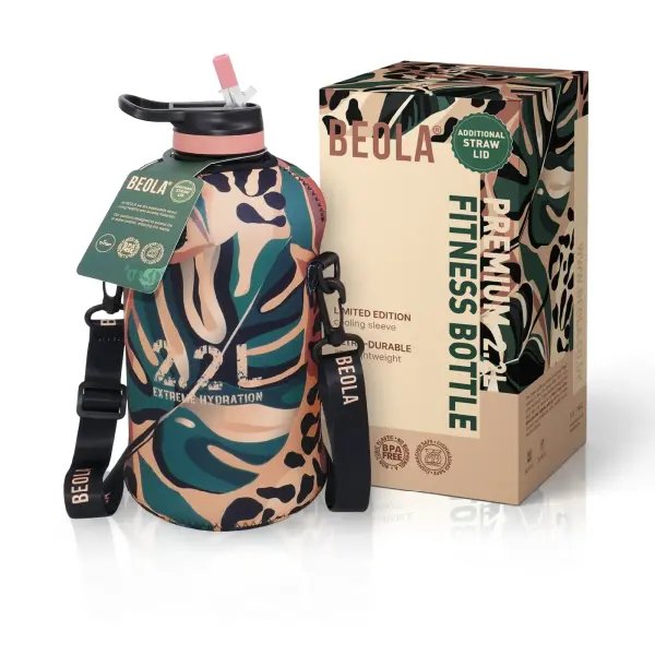 2.2L Water Bottle with Sleeve