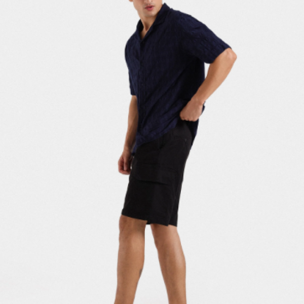 Resort Collar Cotton Linen Shirt