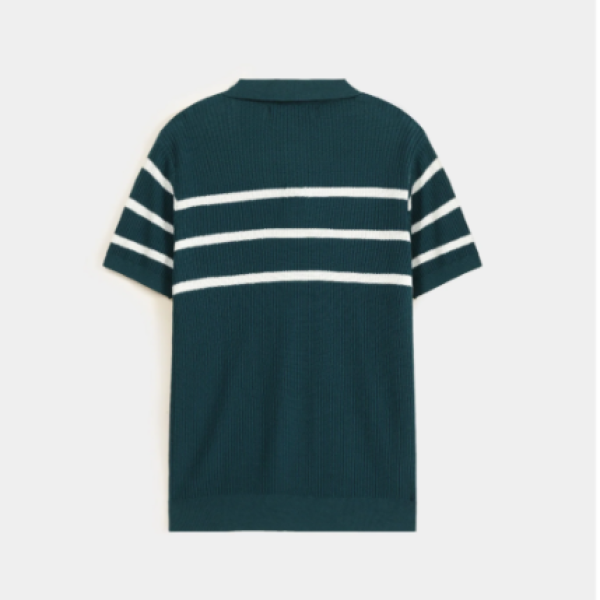 Striped Knit Polo