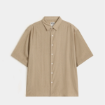 Resort Collar Cotton Linen Shirt