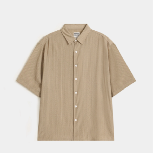 Resort Collar Cotton Linen Shirt