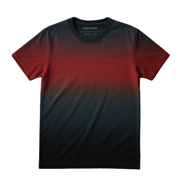 Knock Men’s Gradient Maroon & Black Round Neck Jersey T-Shirt