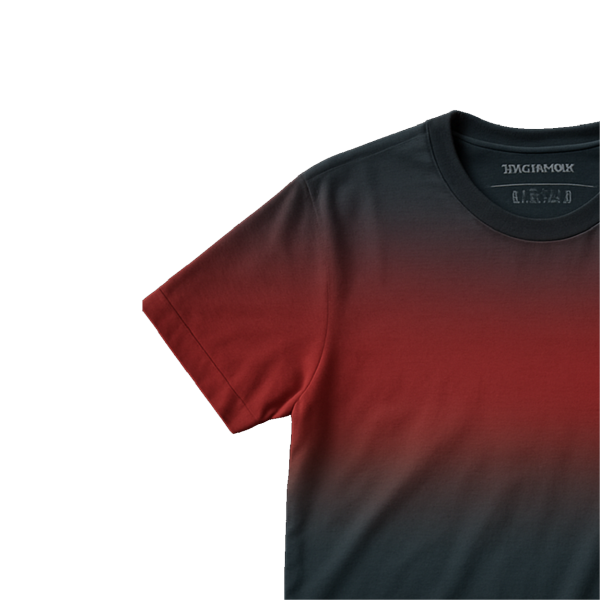 Knock Men’s Gradient Maroon & Black Round Neck Jersey T-Shirt