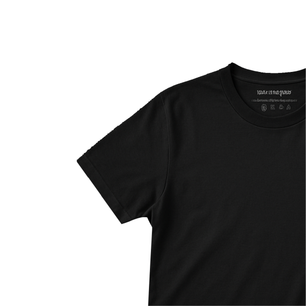 Knock Men’s Black Round Neck Jersey T-Shirt